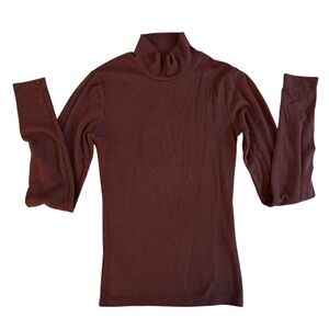 abercrombie & fitch ribbed turtle neck long sleeve